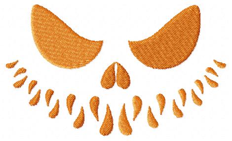 Halloween Scary Face Free Embroidery Design