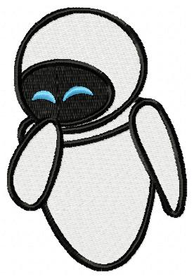 Eva Shy Robot Free Embroidery Design