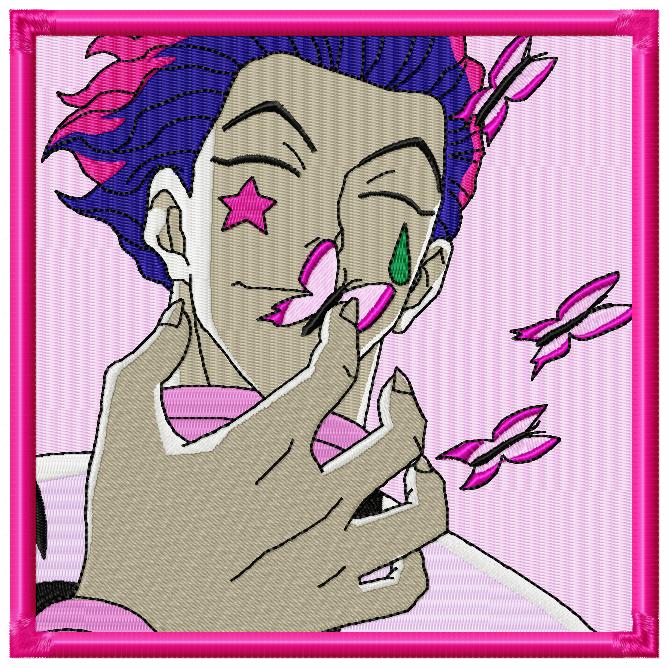 Pink Isoka Anime Free Embroidery Design