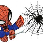 Baby Spiderman Free Embroidery Design