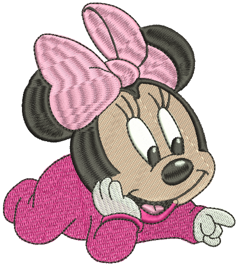 Minnie Baby Mouse Free Embroidery Design