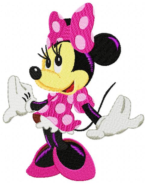 Minnie Pink Free Embroidery Design