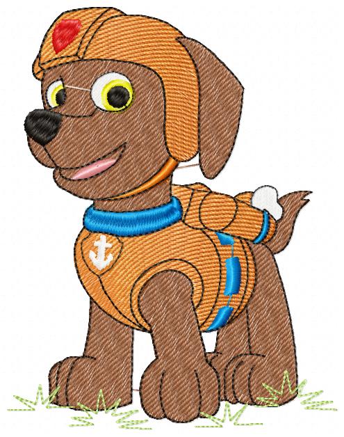 Zuma Free Embroidery Design 2 Sizes