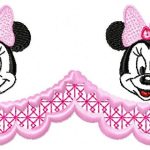 Minni Mouse Pink Free Embroidery Design