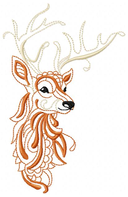 Gazelle Free Embroidery Design