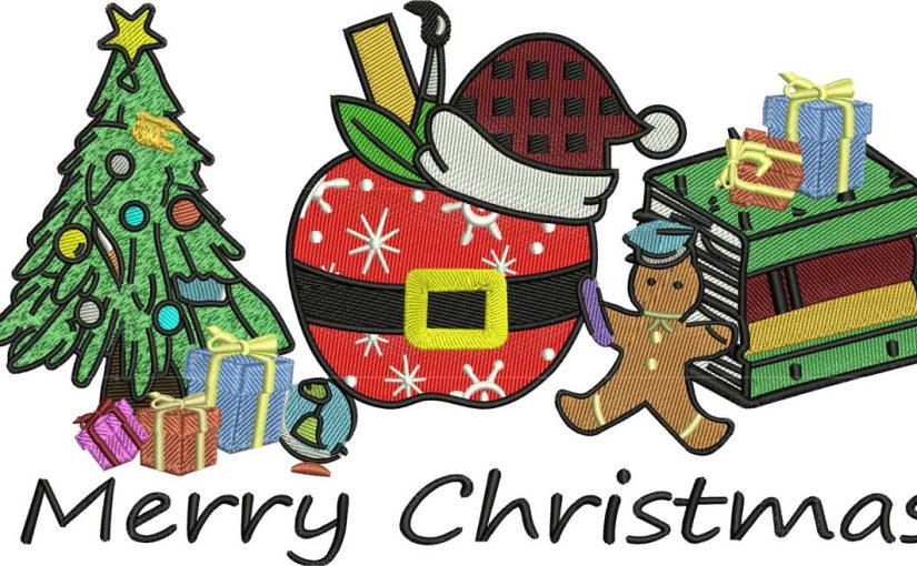 Merry Christmas Free Embroidery Design