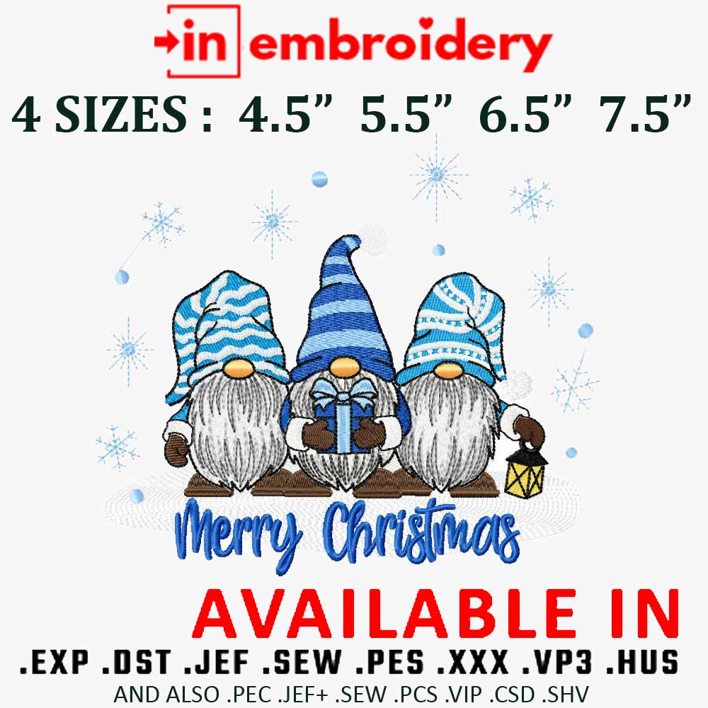 Snow Lovers Christmas Free Embroidery Design