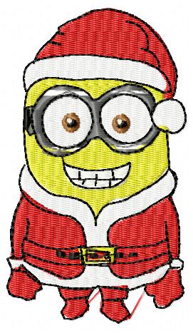 Santa Minion Free Embroidery Design