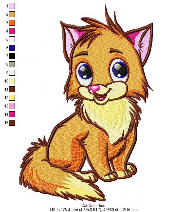 Cute Fox Free Embroidery Design