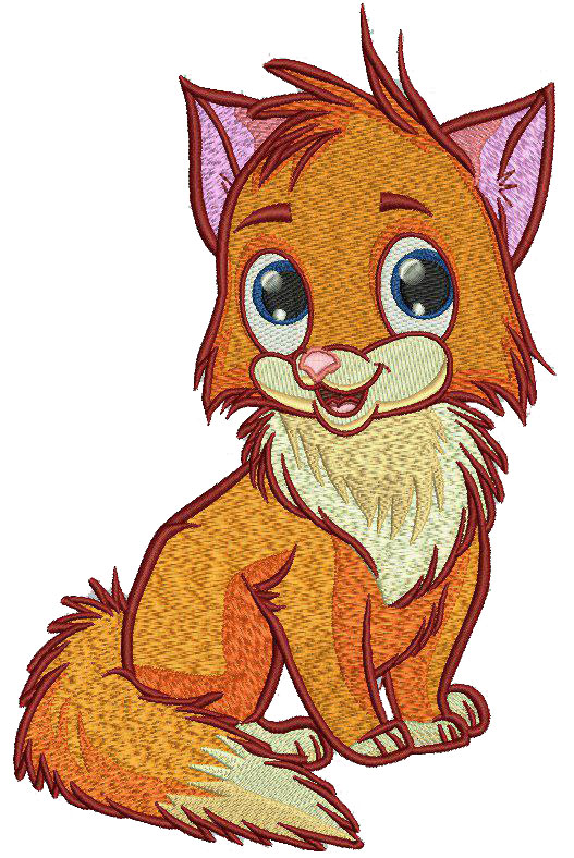 Cute Fox Free Embroidery Design