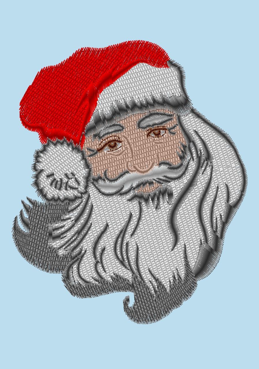 Papa Noel Christmas Free Embroidery Design