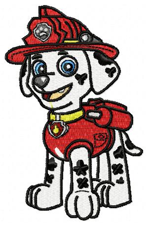 Marshall Dog Free Embroidery Design