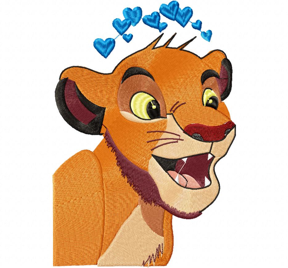 Simba Free Embroidery Design