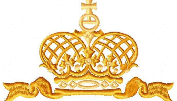 Golden Crown Free Embroidery Design