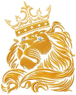 Lion The King Free Embroidery Design