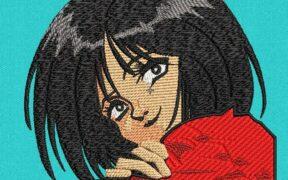 Anime Girl Free Embroidery Design