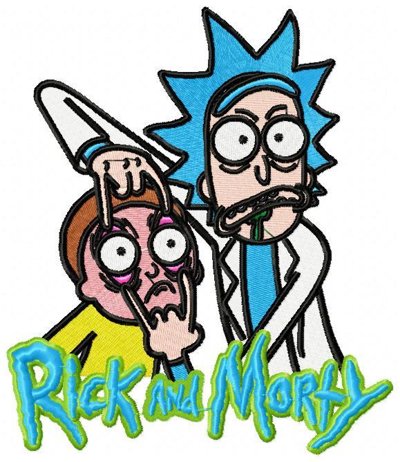 Rick and Morty Free Embroidery Design