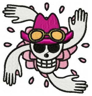 Nico Robin Skill Hands Free Machine Embroidery Design