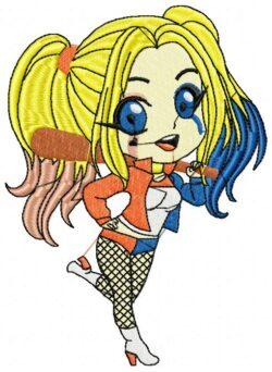 Harley Queen Free Embroidery Design
