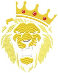 Lion Leo Crown Free Embroidery Design