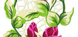 Stunning Flower Free Embroidery Design