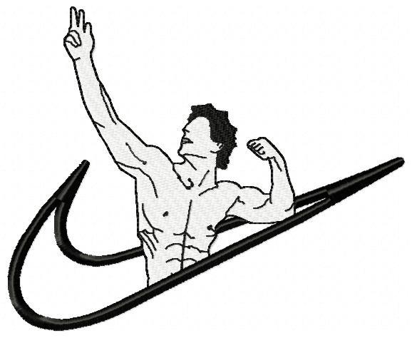 Swoosh X Body Builder Free Embroidery Design