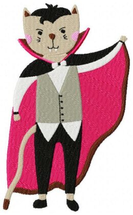 Halloween Cat Boy Free Embroidery Design