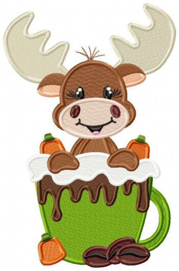 Halloween Elk Free Embroidery Design