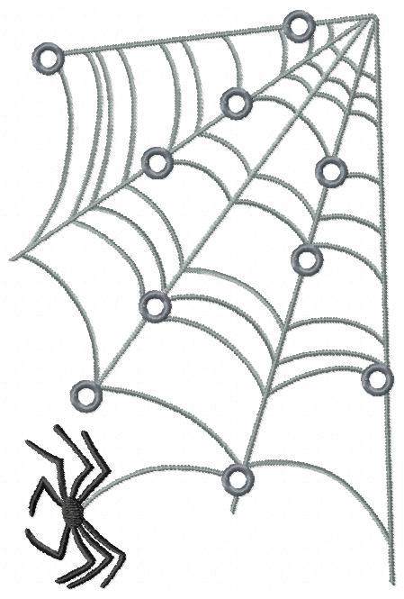 Spider Network Free Embroidery Design