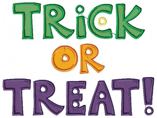 Trick or Treat! Free Embroidery Design