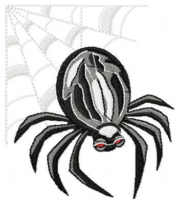 Halloween Spider Free Embroidery Design
