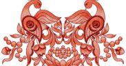 Bring Nature to Life with the Red Birds Flower Free Embroidery Design!