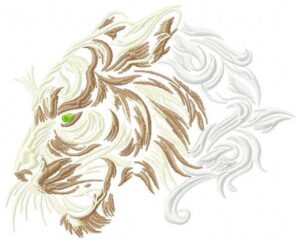 Tiger Head Free Machine Embroidery Design