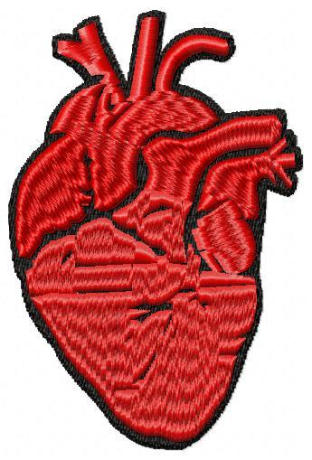 Add Life to Your Creations with the Red Heart Beating Free Embroidery Design