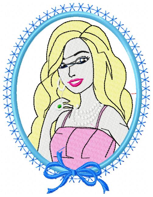 Barbie Cm Pes Free Embroidery Design