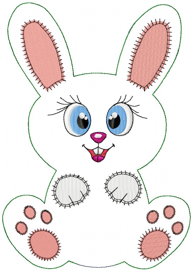 Real Bunny Free Embroidery Design