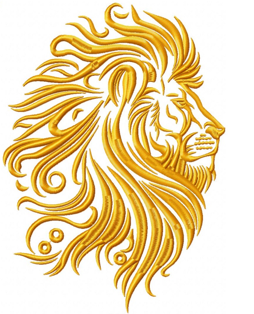 Lionhead Free Embroidery Design