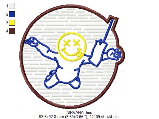 Nirvana Free Embroidery Design