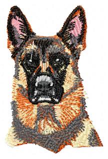 Police Dog Sniffer Mm Free Embroidery Design