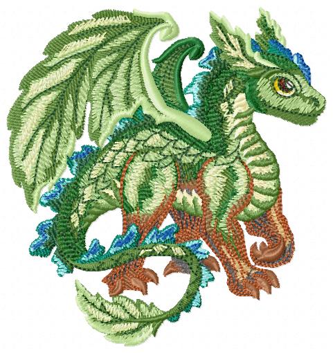Dragon Beautiful Free Embroidery Design
