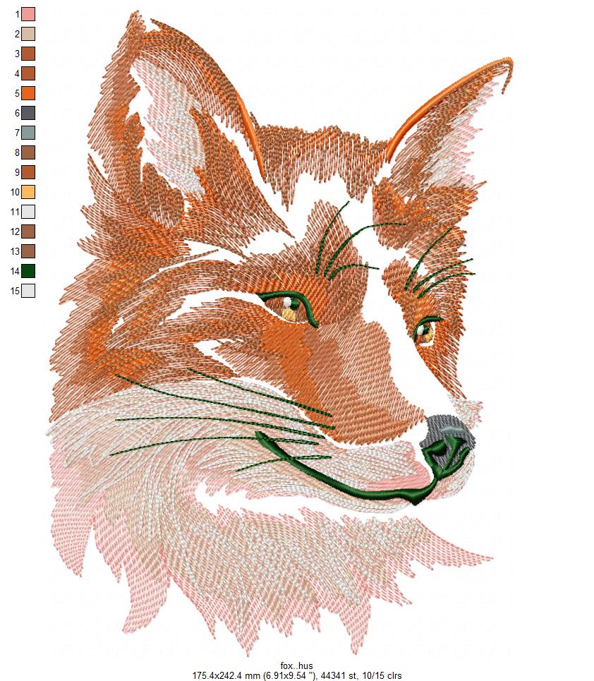 Fox Free Embroidery Design