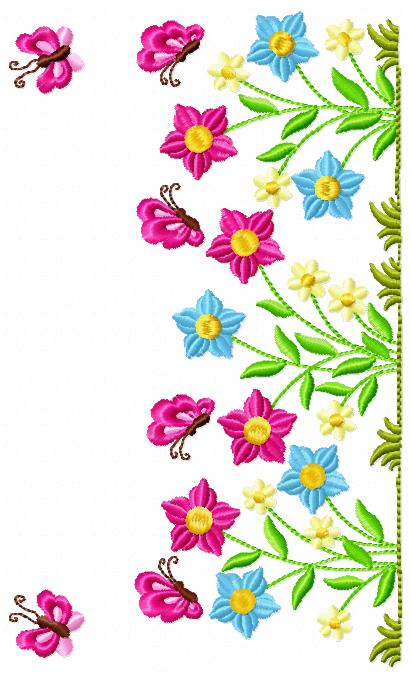 Garden X Free Embroidery Design