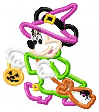 Minnie Witch X Free Embroidery Design