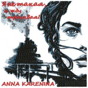 Anna Karenina Free Embroidery Design