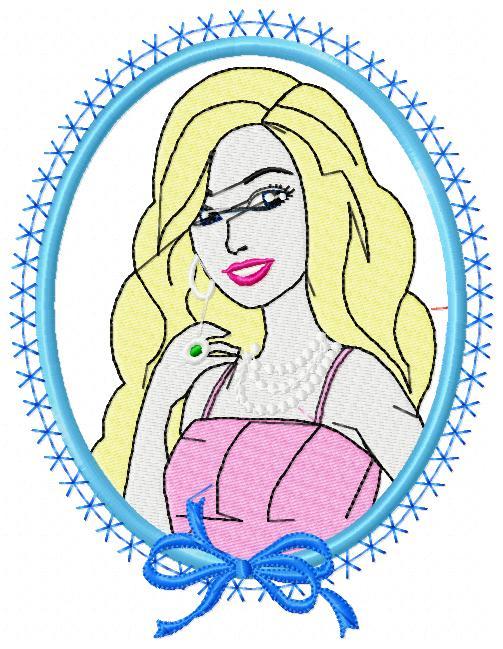 Barbie Cm Pes Free Embroidery Design