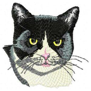 Black Batman Cat Free Embroidery Design