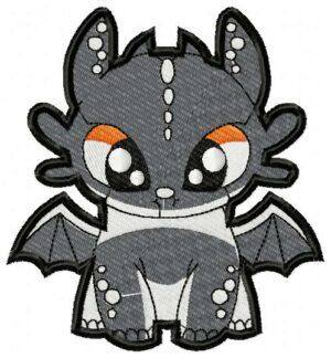 Black Dragon Free Embroidery Design