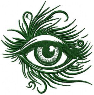 Women Queen Eyes Free Embroidery Design