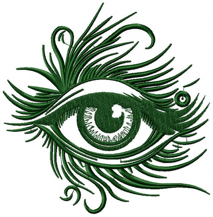 Women Queen Eyes Free Embroidery Design