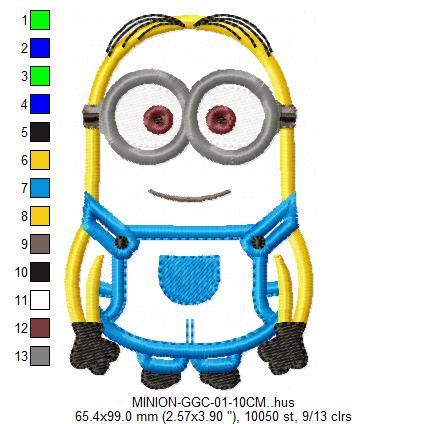 Minion Ggc Cm Free Embroidery Design